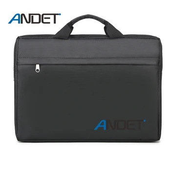 лаптоп чанта плосък бележник рамо чанта ново куфарче бизнес диагонал свободно време трайни дишаща водоустойчив черен 15 инча
