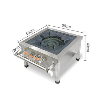 Многофункционална свободно стояща готварска печка от неръждаема стомана газова печка