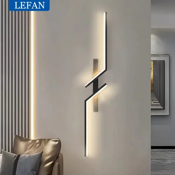 Модерен минималистичен Led нощни лампи Интериор стена светлина за хол спалня стълби TV фон стена декор светлини лампи