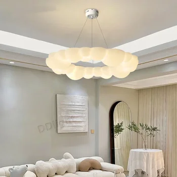 Модерен облак висулка лампа нюанси LED таван полилеи Всекидневна трапезария висящи светлини детска стая спалня таван лампи