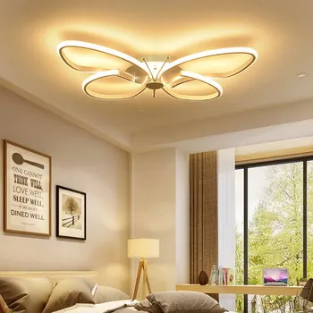 Модерна LED плафониера за всекидневна трапезария спалня гардероб таван полилей вътрешен дом декор осветителни тела блясък