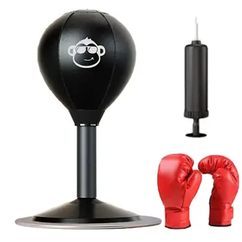 Настолна боксова круша Heavy Duty Sturdy Desk Punch Bag с всмукателна чаша Бюро Бокс Punch Ball Fun Toy Gift Практически бокс