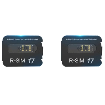 Нов 2X стикер за отключване на карти с голям капацитет R-SIM17 за 13PRO, 13, 13Mini, 12, 11, Xs Max, XS, XR, X, 8, 7