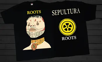 Нова Dtg/dtf щампа тениска SEPULTURA Roots Size
