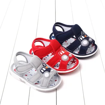 Нови детски сандали летни 1-2 годишни лаещи обувки меко дъно бебешки обувки бебешки обувки бебешки обувки детски обувки на едро MY23-8