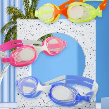 Очила за плуване с регулируема каишка против мъгла Ясно широко зрение Защитни очила за очила за плуване с висока яснота за деца