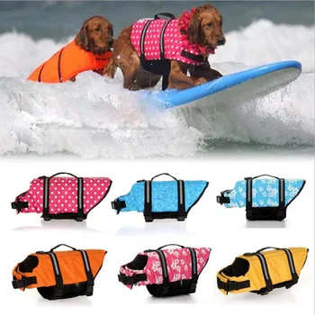 Преносима спасителна жилетка за кучета Котка спасителна жилетка дрехи куче животно плуване дрехи всички сезони универсален