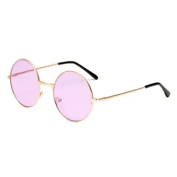 Ретро реколта кръгли слънчеви очила луксозна метална рамка мода открит UV400 защитни очила мъже жени шофиране риболов очила