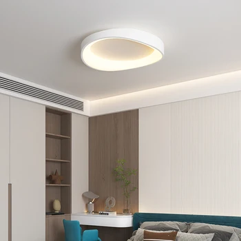 Спален лампа модерна простота 2023 нова лампа за родителска спалня домакинска минималистична скандинавска кръгла стая таванна лампа