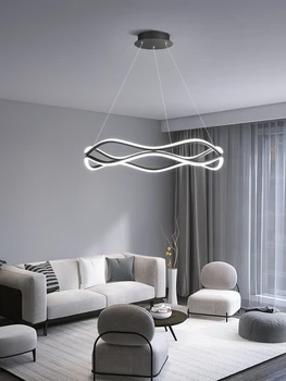 спалня полилей лампа в хола модерен минималистичен стая минималистичен пръстен изкуство италиански ресторант лампи