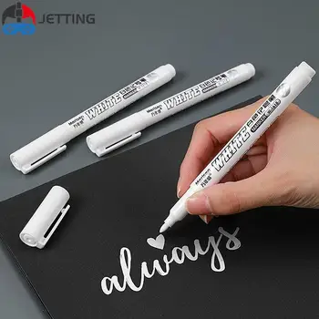 Специална бяла маркерна писалка боя мазна водоустойчива бързосъхнеща гума живопис графити писалки постоянен гел писалка за плат маркер писалка