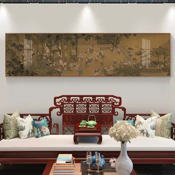 Традиционни китайски древни деца стена изкуство картини хол спалня платно живопис характер плакат отпечатъци реколта дома