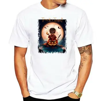 Трик или лечение Страшен ужас призрачен Хелоуин филм плакат T Shirt(2)