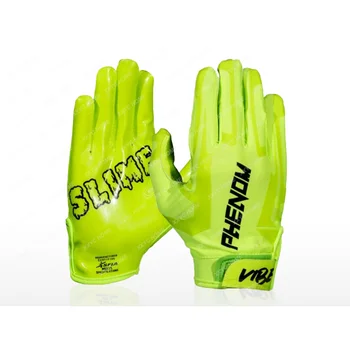 Флуоресцентни зелени ръкавици Възрастен Младежи Американски футбол Фризби Ръце