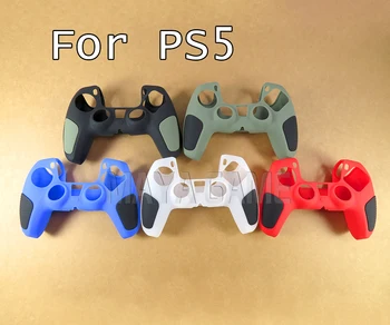30pcs Сгъстен силиконов защитен калъф за кожата за Sony Playstation 5 PS5 контролер двуцветен калъф против хлъзгане