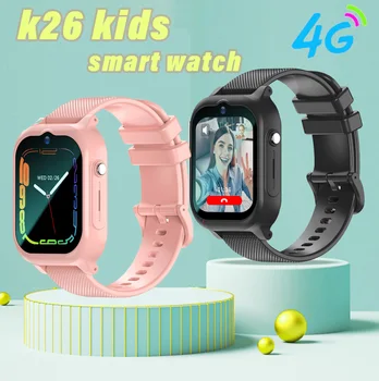 K26 Детски 4G смарт часовник GPS WIFI видео разговор SOS дете смарт часовник камера монитор тракер местоположение телефон гледате момчета момичета подаръци