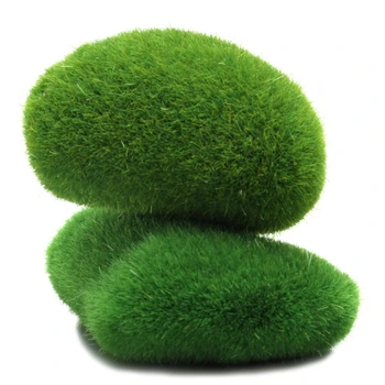 Зелени изкуствени мъхови топки Декоративни камъни за идеални за вази Декор за маса Плантатор Декор Сватбени партита Специални Ева