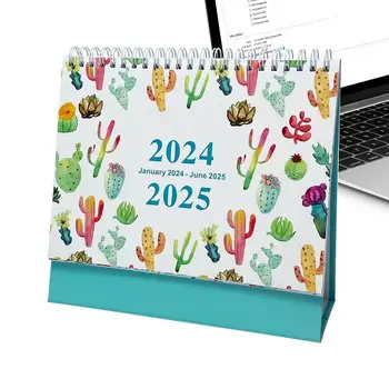 Настолен календар 2024-2025 Настолен 18-месечен календар Stand Up Календар Планировчик Многофункционален Минималистичен Практичен Стоящ